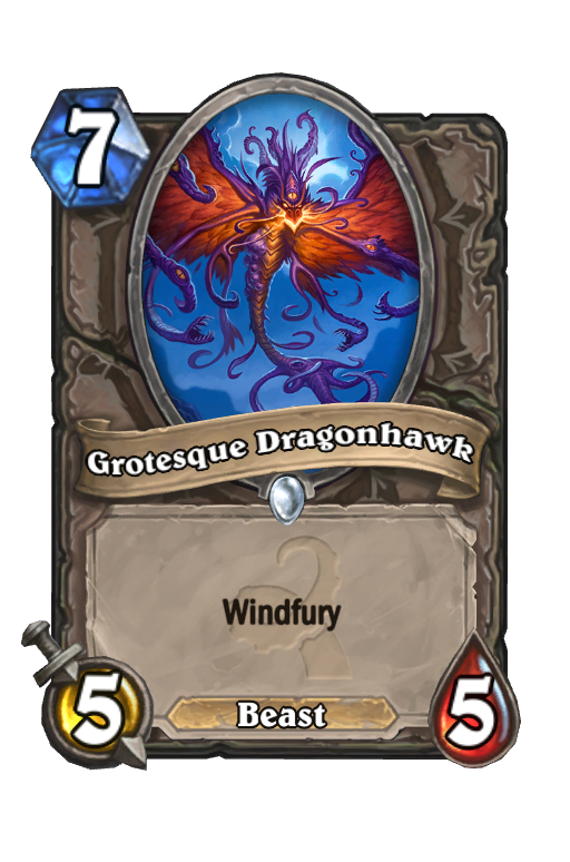 Grotesque Dragonhawk Hearthstone kártya
