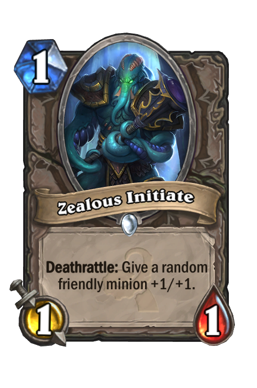 Zealous Initiate Hearthstone kártya