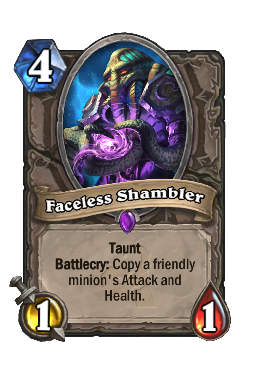 Faceless Shambler Hearthstone kártya