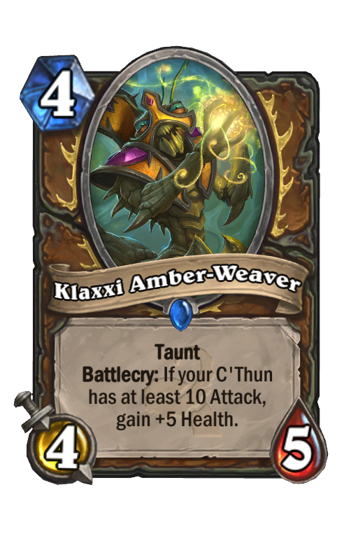 Klaxxi Amber-Weaver Hearthstone kártya