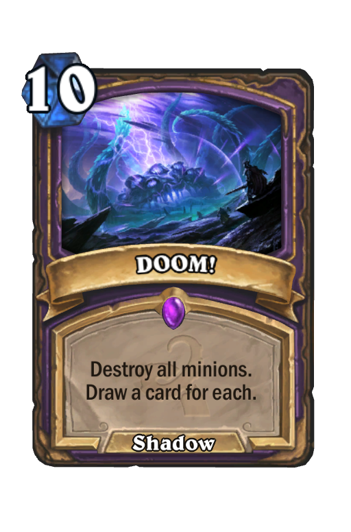 DOOM! Hearthstone kártya