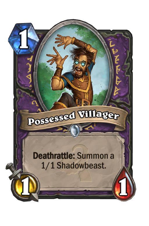 Possessed Villager Hearthstone kártya