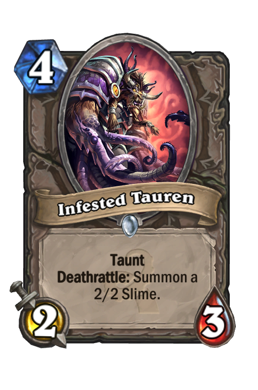 Infested Tauren Hearthstone kártya