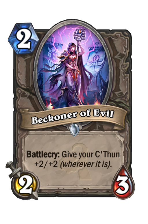 Beckoner of Evil Hearthstone kártya