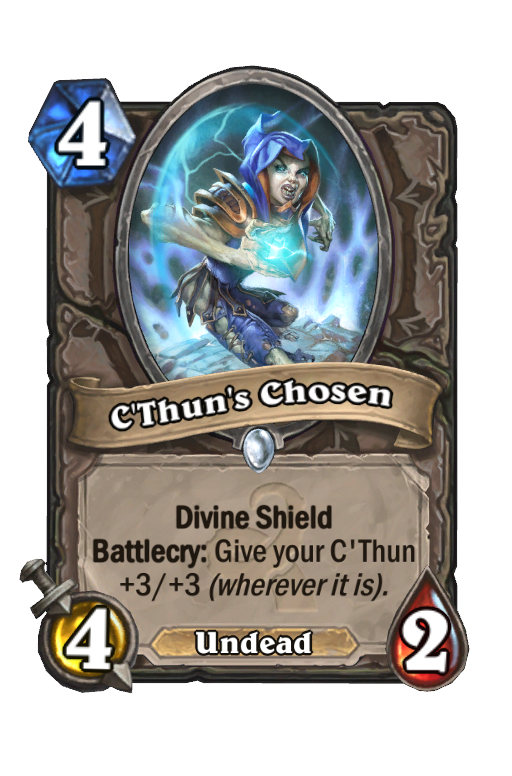 C'Thun's Chosen Hearthstone kártya