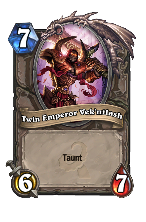 Twin Emperor Vek'nilash Hearthstone kártya
