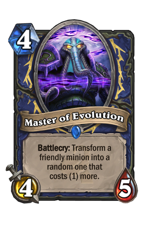 Master of Evolution Hearthstone kártya