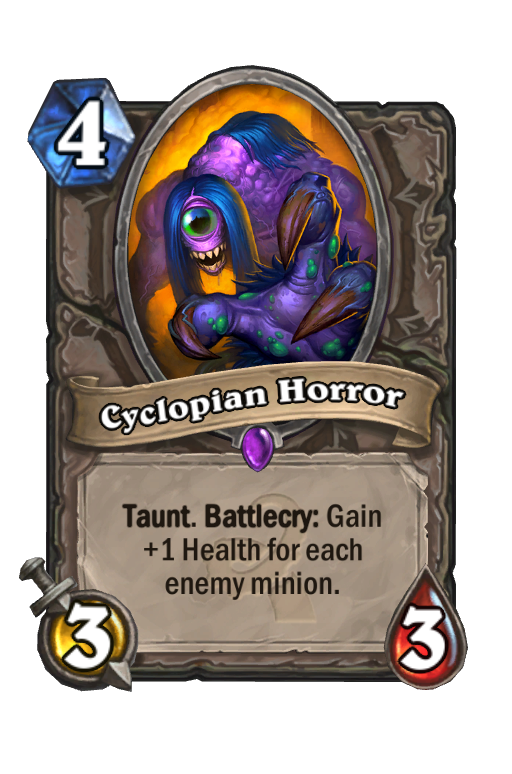 Cyclopian Horror Hearthstone kártya