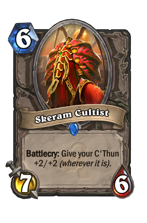 Skeram Cultist Hearthstone kártya