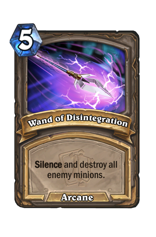Wand of Disintegration Hearthstone kártya