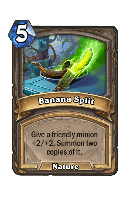 Banana Split Hearthstone kártya