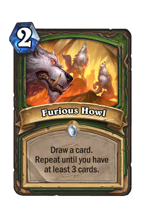 Furious Howl Hearthstone kártya