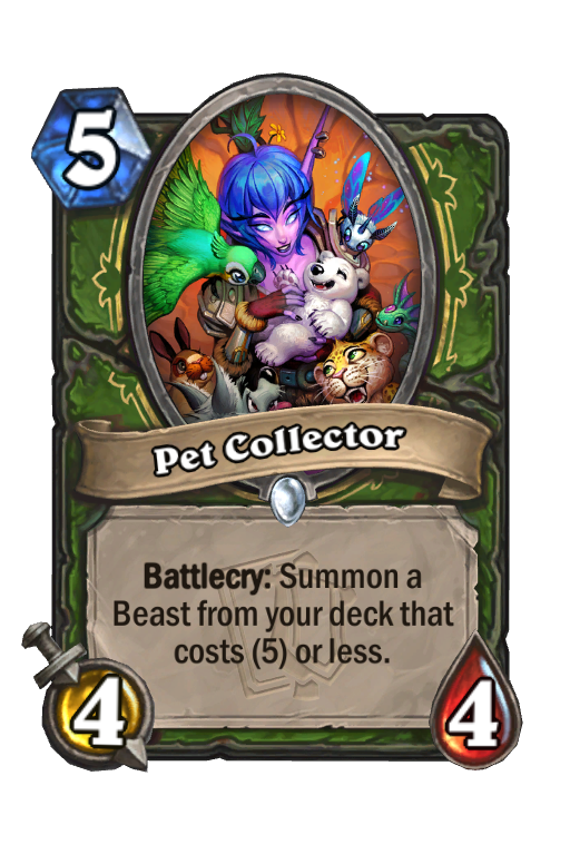 Pet Collector Hearthstone kártya
