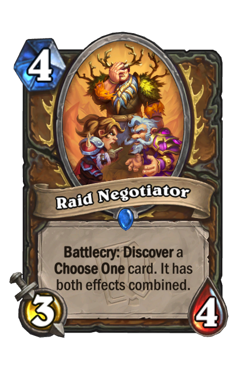 Raid Negotiator Hearthstone kártya