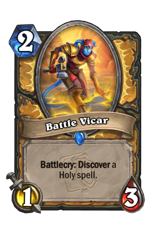 Battle Vicar Hearthstone kártya