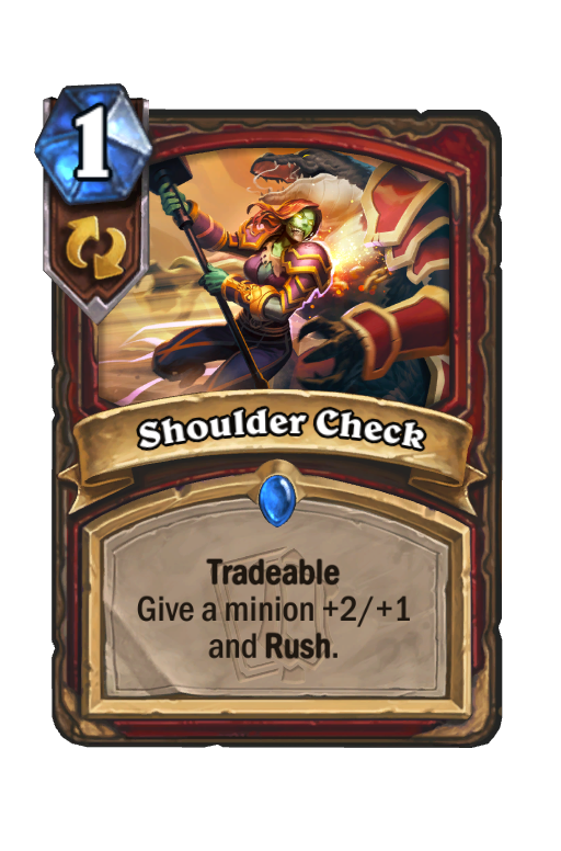 Shoulder Check Hearthstone kártya