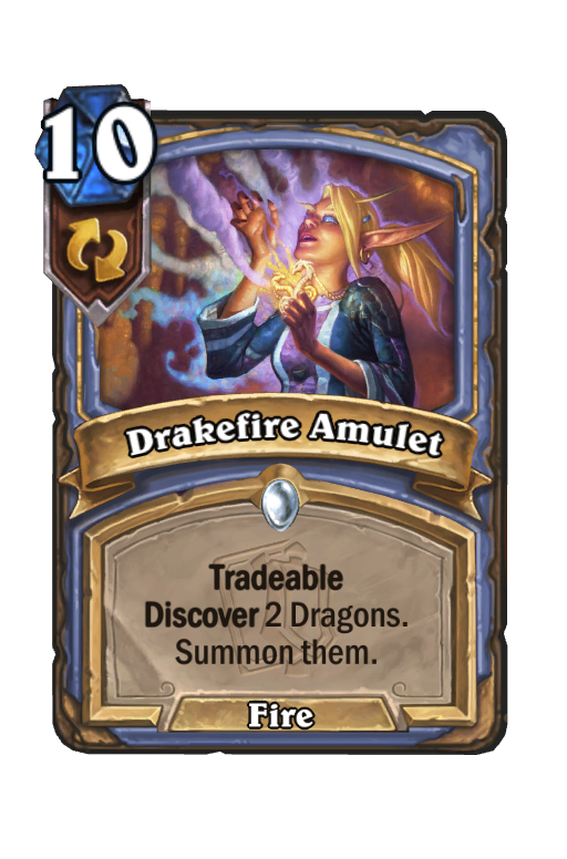 Drakefire Amulet Hearthstone kártya