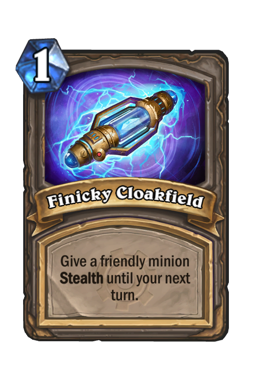 Finicky Cloakfield Hearthstone kártya