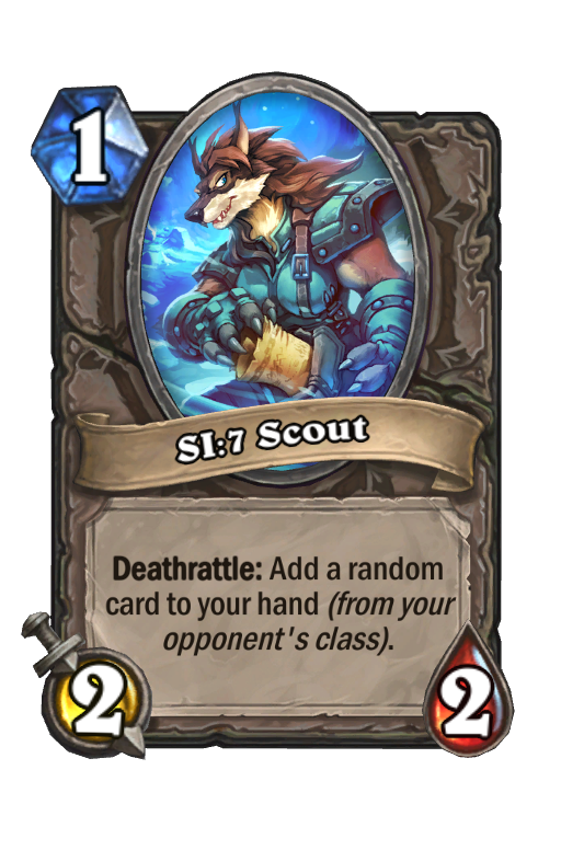 SI:7 Scout Hearthstone kártya