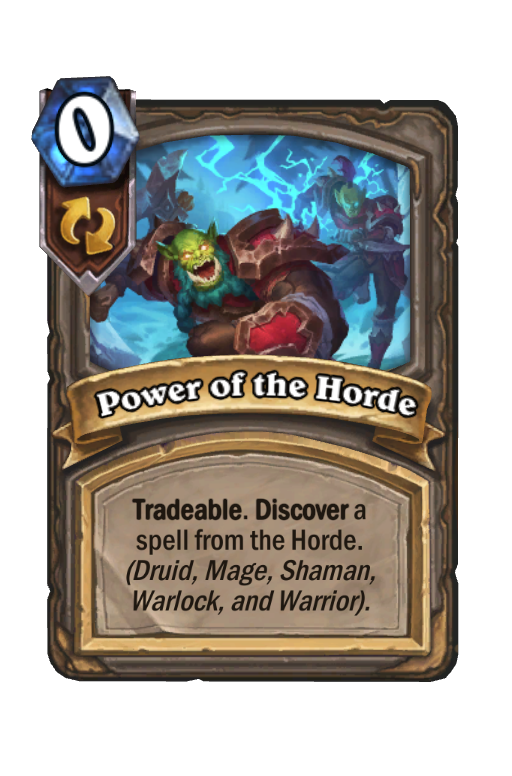 Power of the Horde Hearthstone kártya