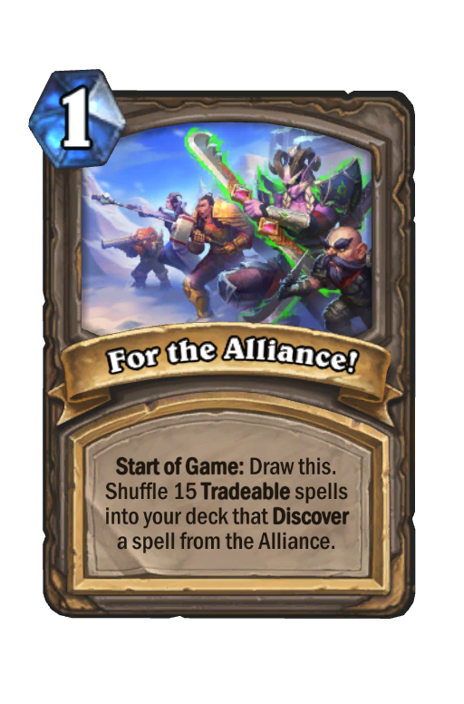 For the Alliance! Hearthstone kártya