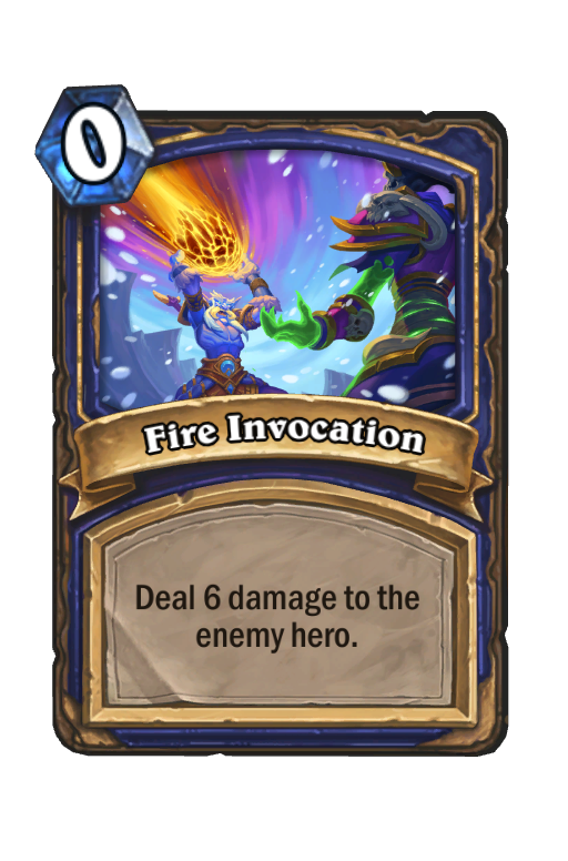 Fire Invocation Hearthstone kártya