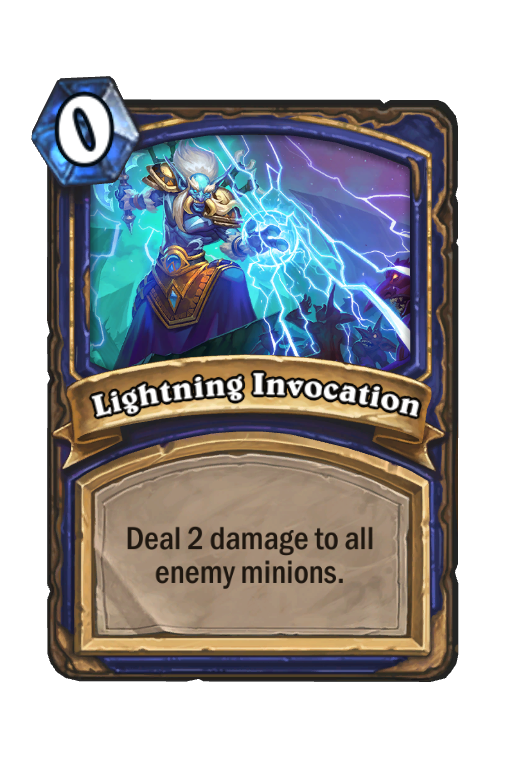 Lightning Invocation Hearthstone kártya
