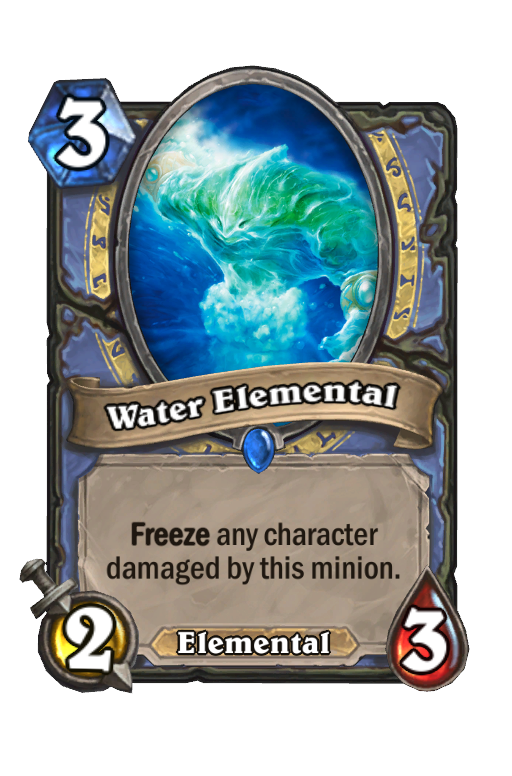 Water Elemental Hearthstone kártya