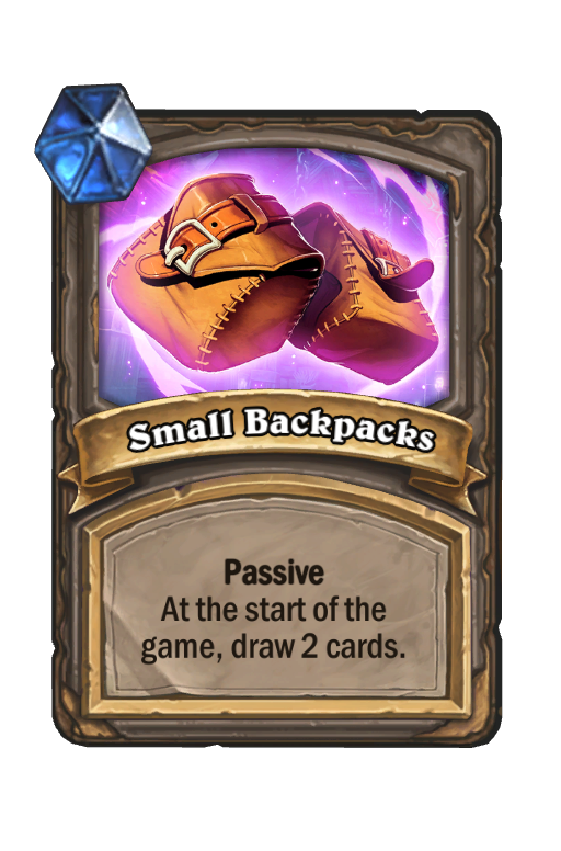 Small Backpacks Hearthstone kártya