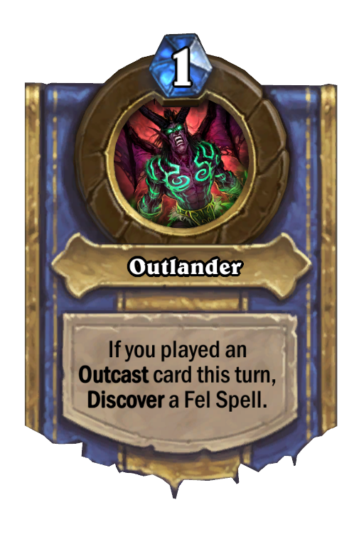 Outlander Hearthstone kártya