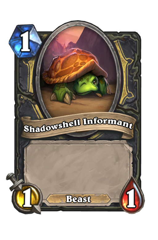 Shadowshell Informant Hearthstone kártya