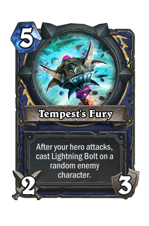 Tempest's Fury Hearthstone kártya