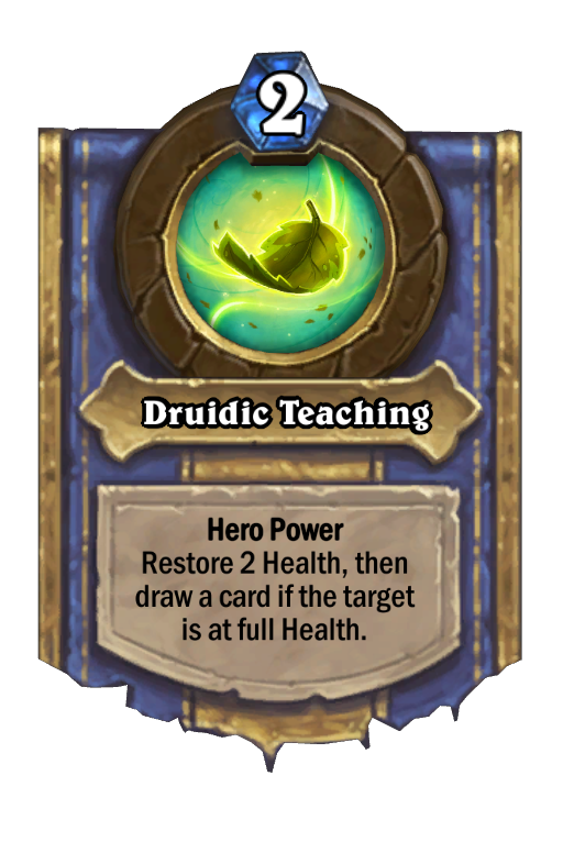 Druidic Teaching Hearthstone kártya