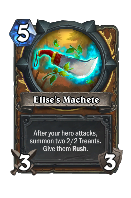 Elise's Machete Hearthstone kártya