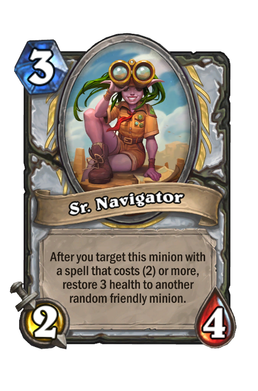 Sr. Navigator Hearthstone kártya
