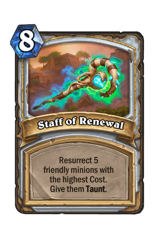 Staff of Renewal Hearthstone kártya