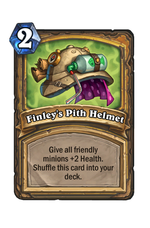 Finley's Pith Helmet Hearthstone kártya