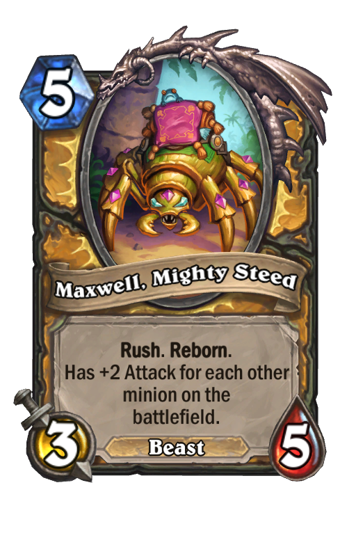 Maxwell, Mighty Steed Hearthstone kártya