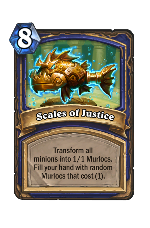 Scales of Justice Hearthstone kártya