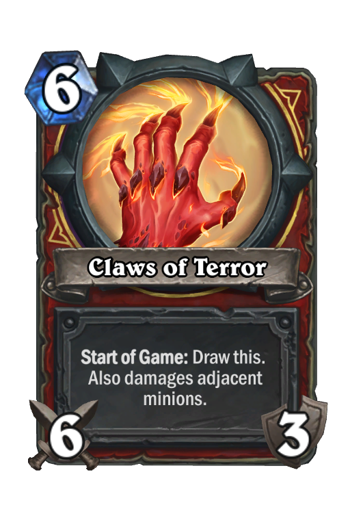 Claws of Terror Hearthstone kártya