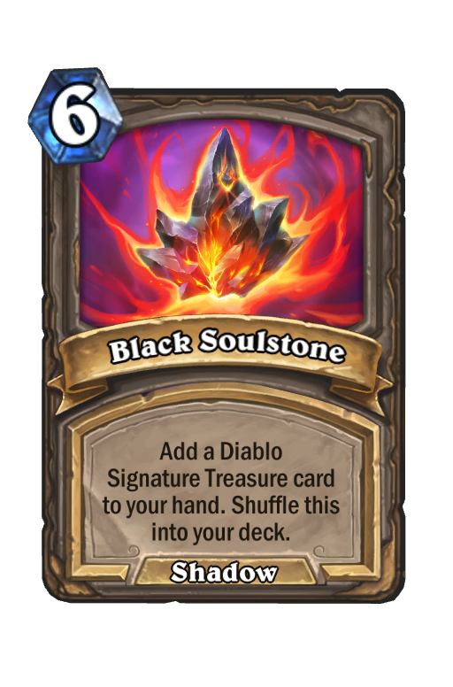 Black Soulstone Hearthstone kártya
