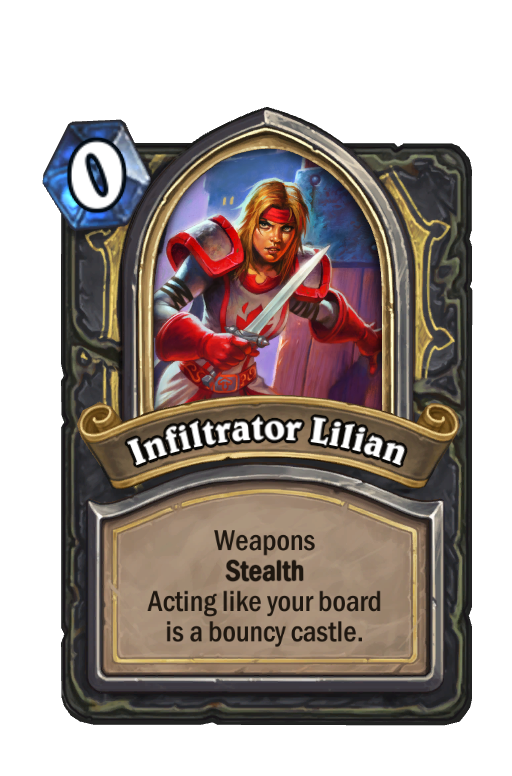 Infiltrator Lilian Hearthstone kártya