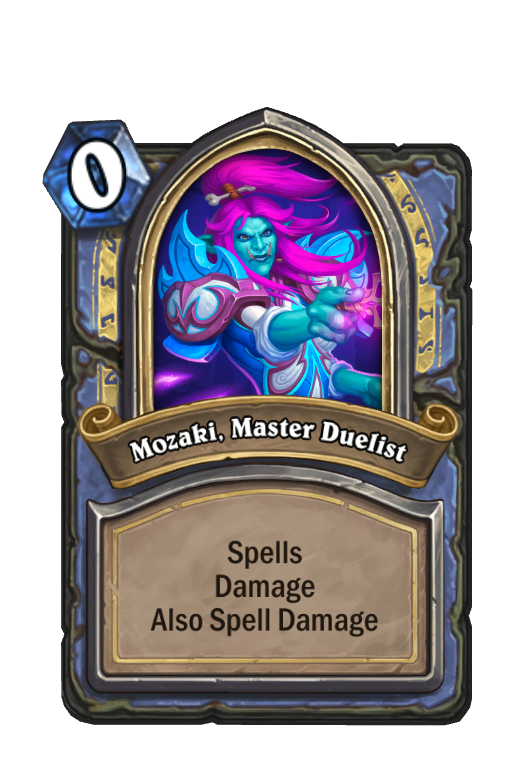 Mozaki, Master Duelist Hearthstone kártya