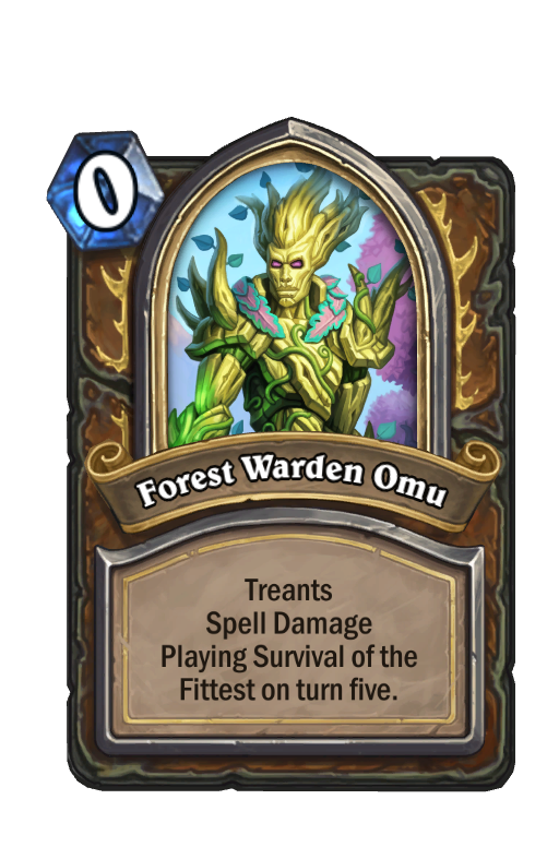 Forest Warden Omu Hearthstone kártya