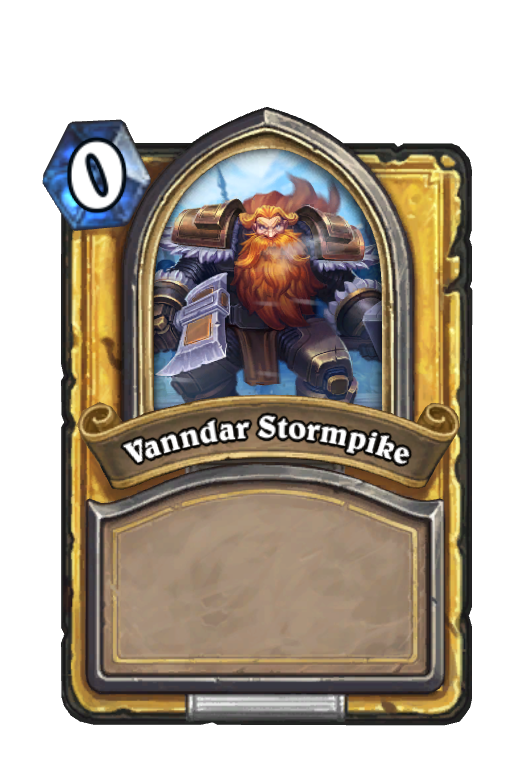 Vanndar Stormpike Hearthstone kártya