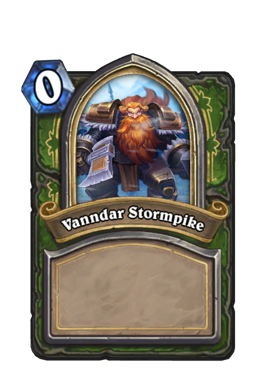 Vanndar Stormpike Hearthstone kártya