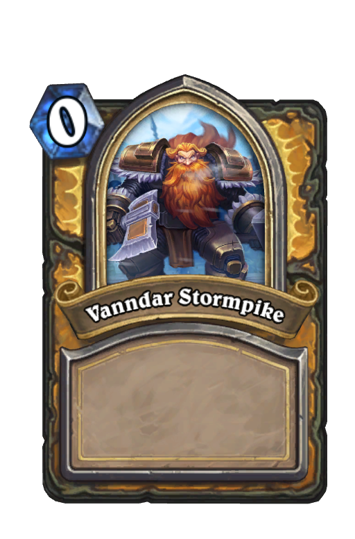 Vanndar Stormpike Hearthstone kártya