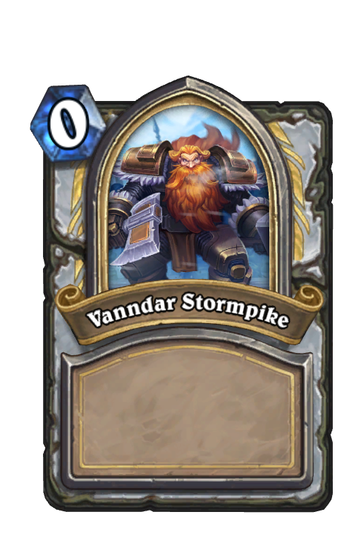 Vanndar Stormpike Hearthstone kártya