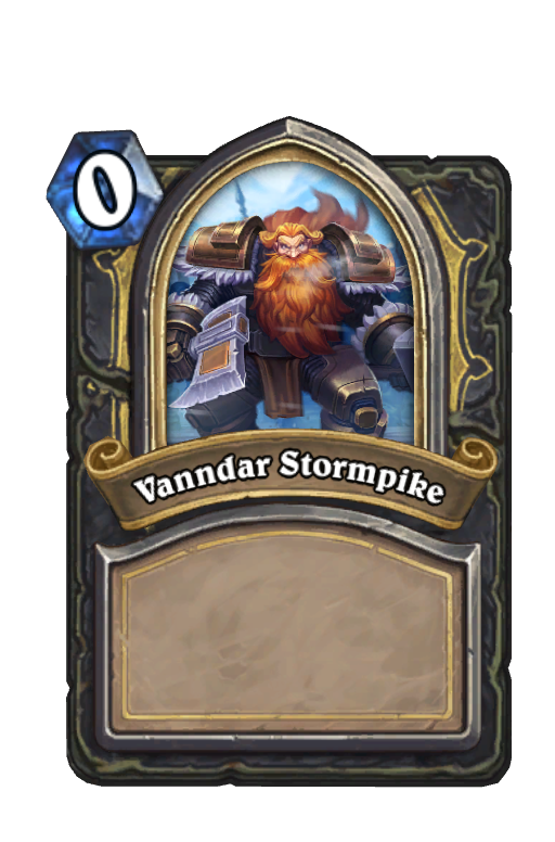 Vanndar Stormpike Hearthstone kártya
