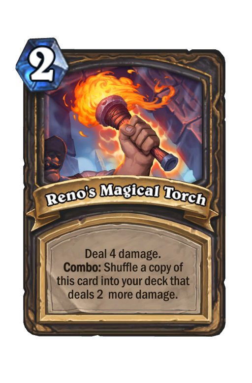 Reno's Magical Torch Hearthstone kártya
